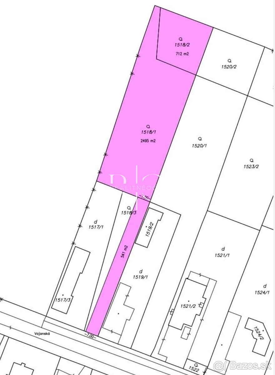 Na predaj stavebný pozemok na IBV , Veľké Kapušany