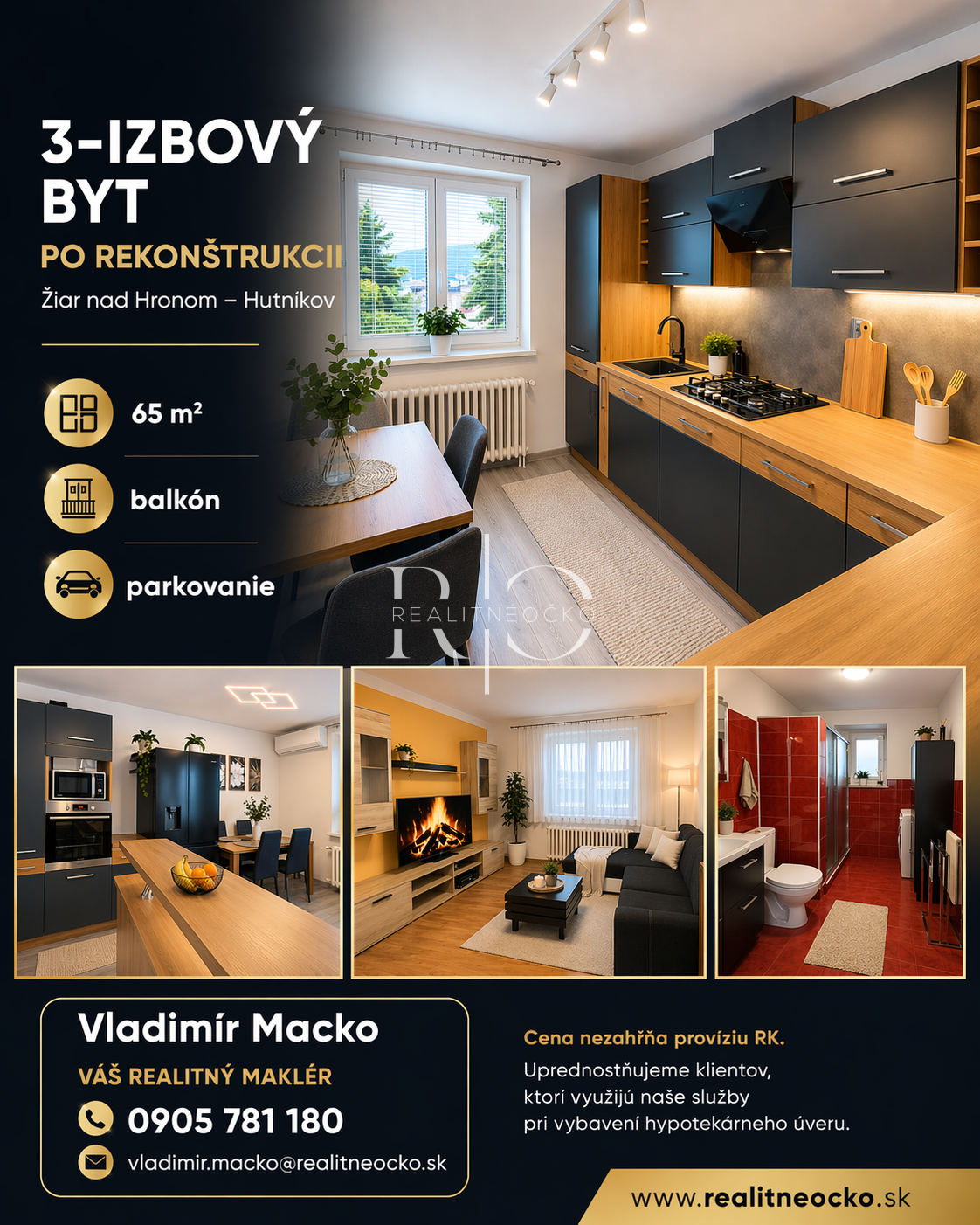 Na predaj 3 izb. byt - Žiar nad Hronom