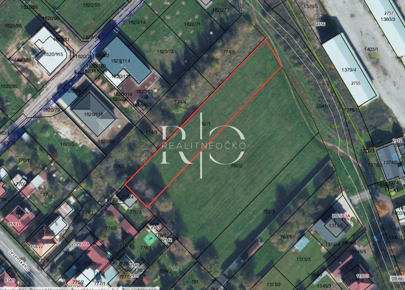 Na predaj  stavebný pozemok Žiar nad Hronom