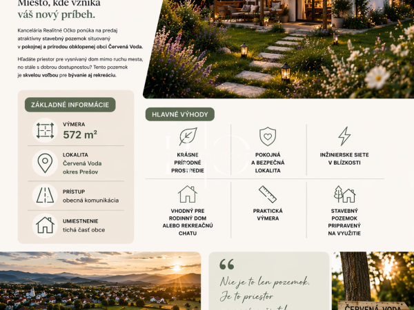 Pozemok Pre Rodinný Dom | Sabinov – Obrázok 1