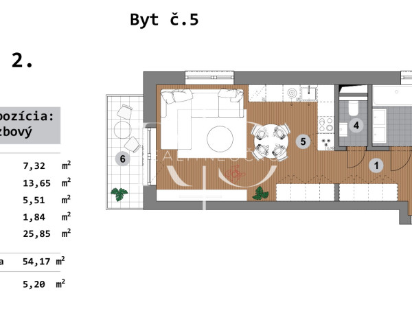 Dvojizbový Byt | Krupina – Obrázok 1